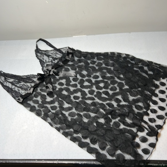 Women's Lingerie Teddy and Scallop Trim V Neck Slip Dress Size Large Gently Used - Picture 7 of 12